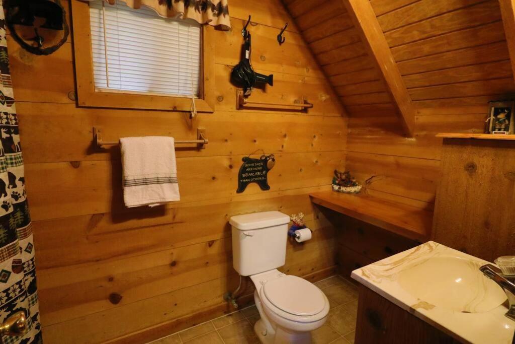 Cute Updated Mountain Cabin Fireplace #3 Хелън Екстериор снимка